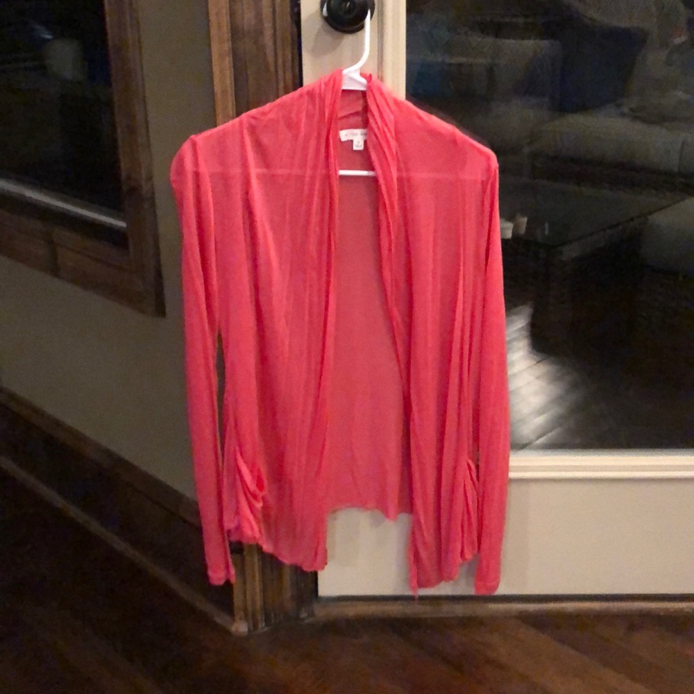 Pink Long-Sleeved Cardigan